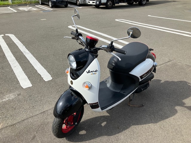 福岡発 YAMAHA Vino シルバー/ブラック スクーター ☆福岡発☆最 福岡発 YAMAHA Vino シルバー/ブラック スクーター ☆福岡発☆最