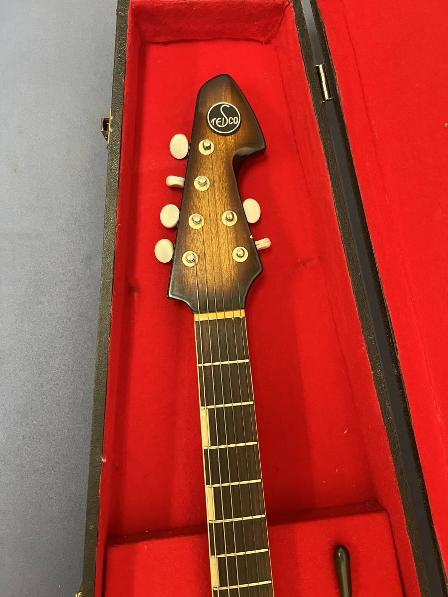 美品 TEISCO テスコ WG-3L エレキギター ビザール ハードケース付(本体