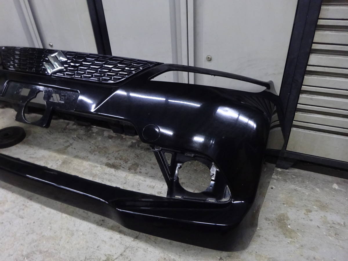 スズキ ソリオ バンディット 純正 フロントバンパー＋バンパーグリル付き MA36S 71711-81P5 ZMV スーパーブラックパール ソリオ バンディット フロントバンパー | MA27S バンパー(自動車