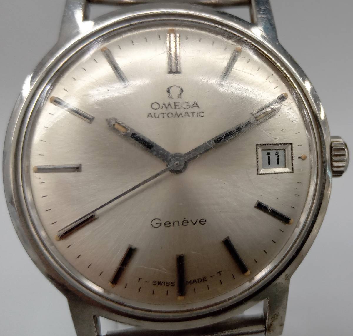 ジャンク 不動品 OMEGA オメガ Geneve ジュネーブ 自動巻き 腕時計 針 