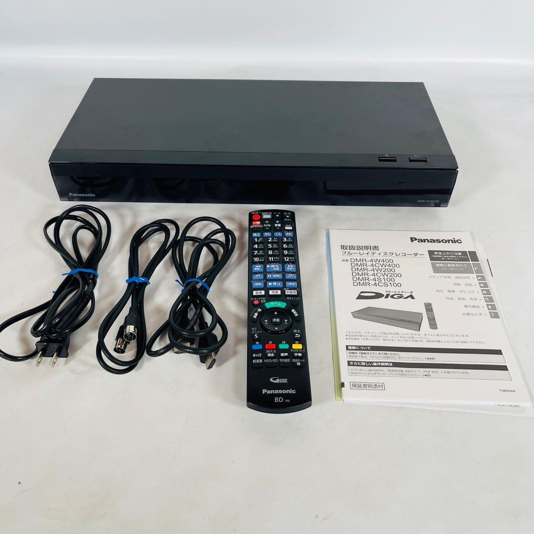 Panasonic ブルーレイディスクレコーダー DMR-4CW200 ブルーレイ
