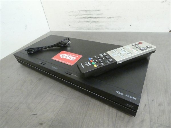1TB☆17年☆シャープ/SHARP/AQUOS☆HDD/BDレコーダー☆BD-NW1100☆リモコン付☆2番組同時録画☆3D対応機 管SA2712