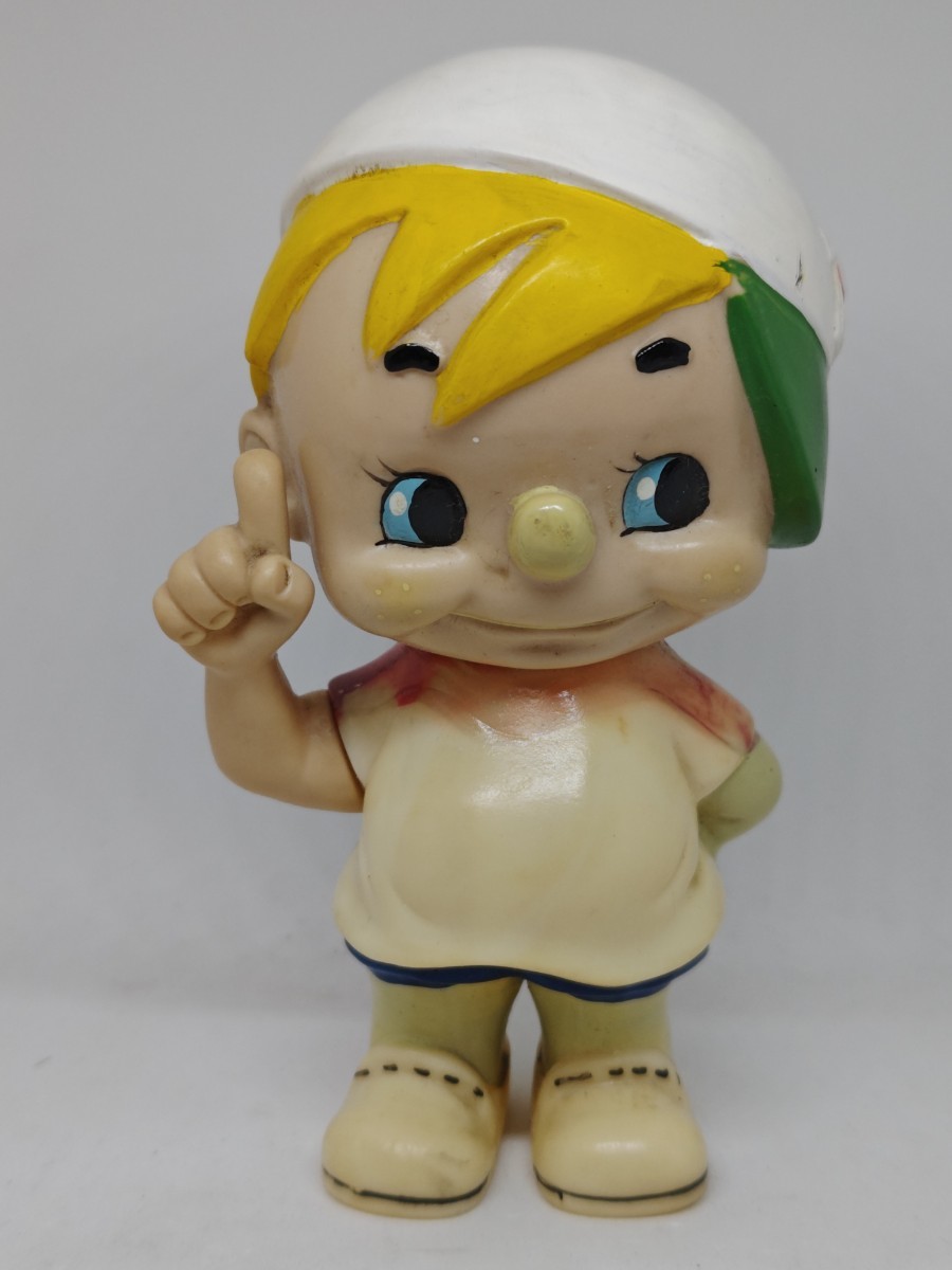 ■昭和当時物 日清ちびっこ ソフビ 昭和レトロ フィギュア ビンテージ 企業物 非売品 懸賞品　高さ約14cm　zejだ