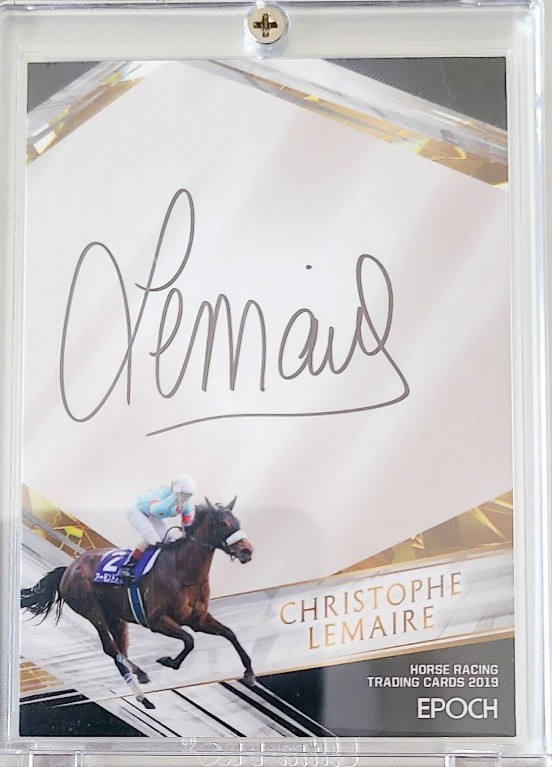 EPOCH ホースレーシングカード ルメール 直筆サイン アーモンドアイ