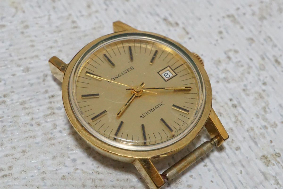 F545 LONGINES/ロンジン AUTOMATIC/自動巻き ゴールドカラー 文字盤 
