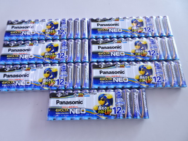 3-5 送料無料 パナソニック 乾電池 エボルタネオ EVOLTA NEO LR6NJ/12SW 単3形12本×7パック 84本