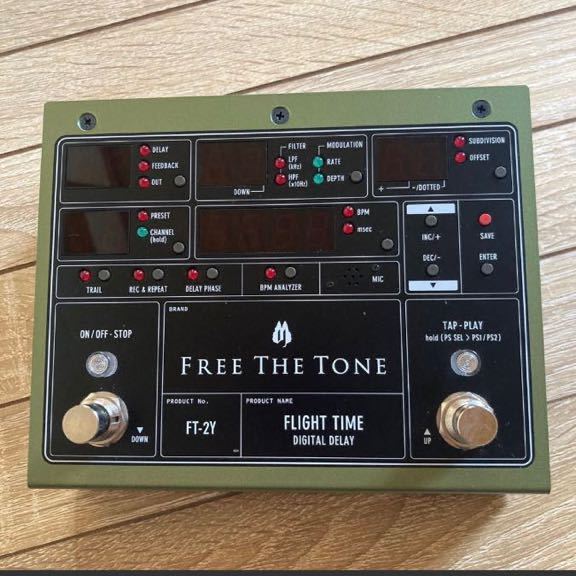 FREE THE TONE FT-2Y FLIGHT TIME デジタルディレイ Tone The Free Day