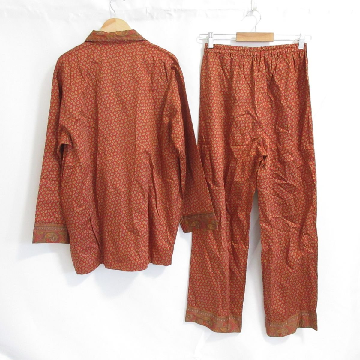 美品 ETRO エトロ ペイズリー柄 ルームウェア パジャマ 比翼ボタン
