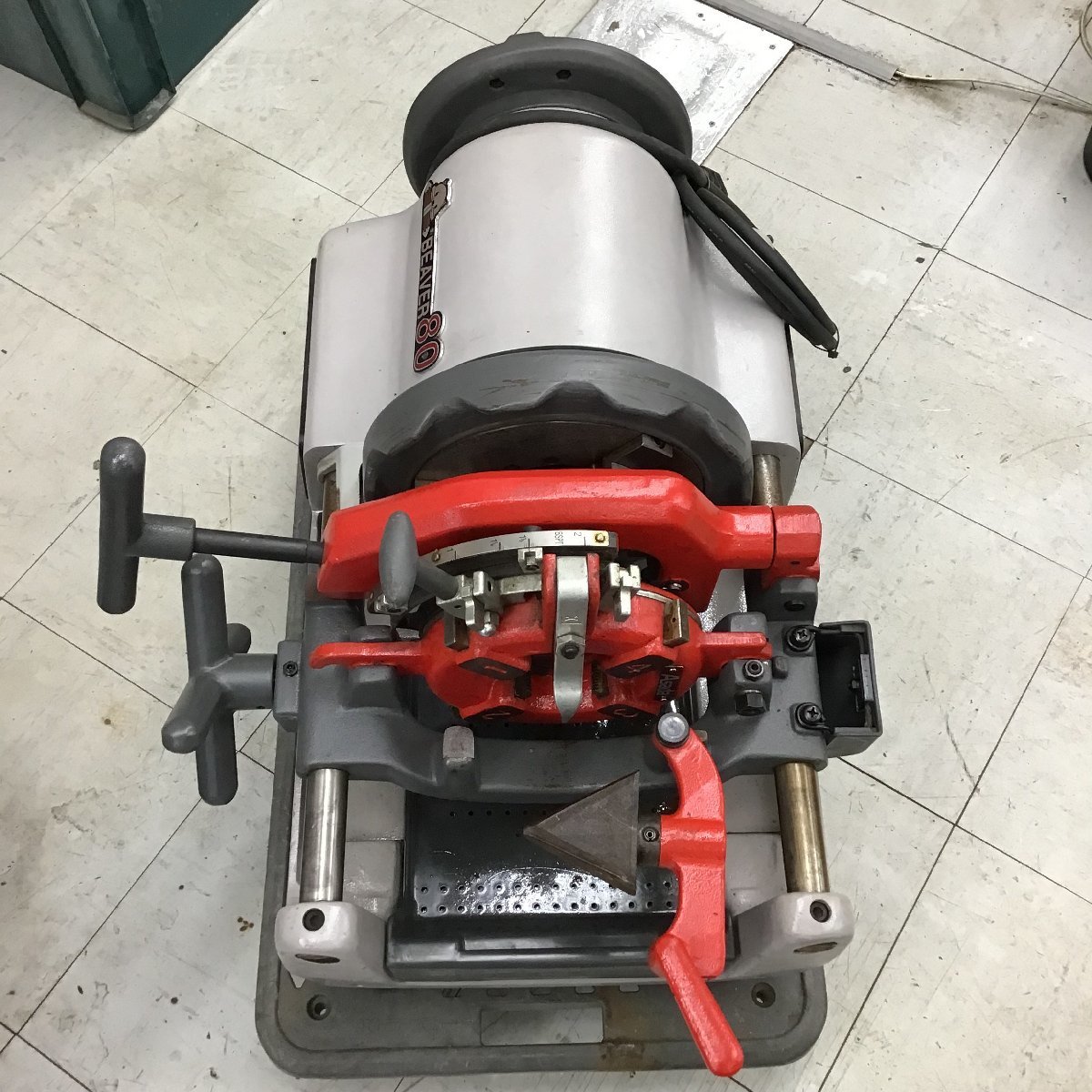 中古品 / 店頭受取り限定】アサダ ねじ切り機 ビーバー80□領収書 