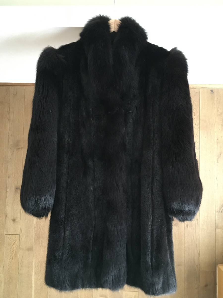 美品　POLA AMIAN　SAGA MINK サガミンク 毛皮 裏地刺繍 Superb Quality　ミンクファー　コートF