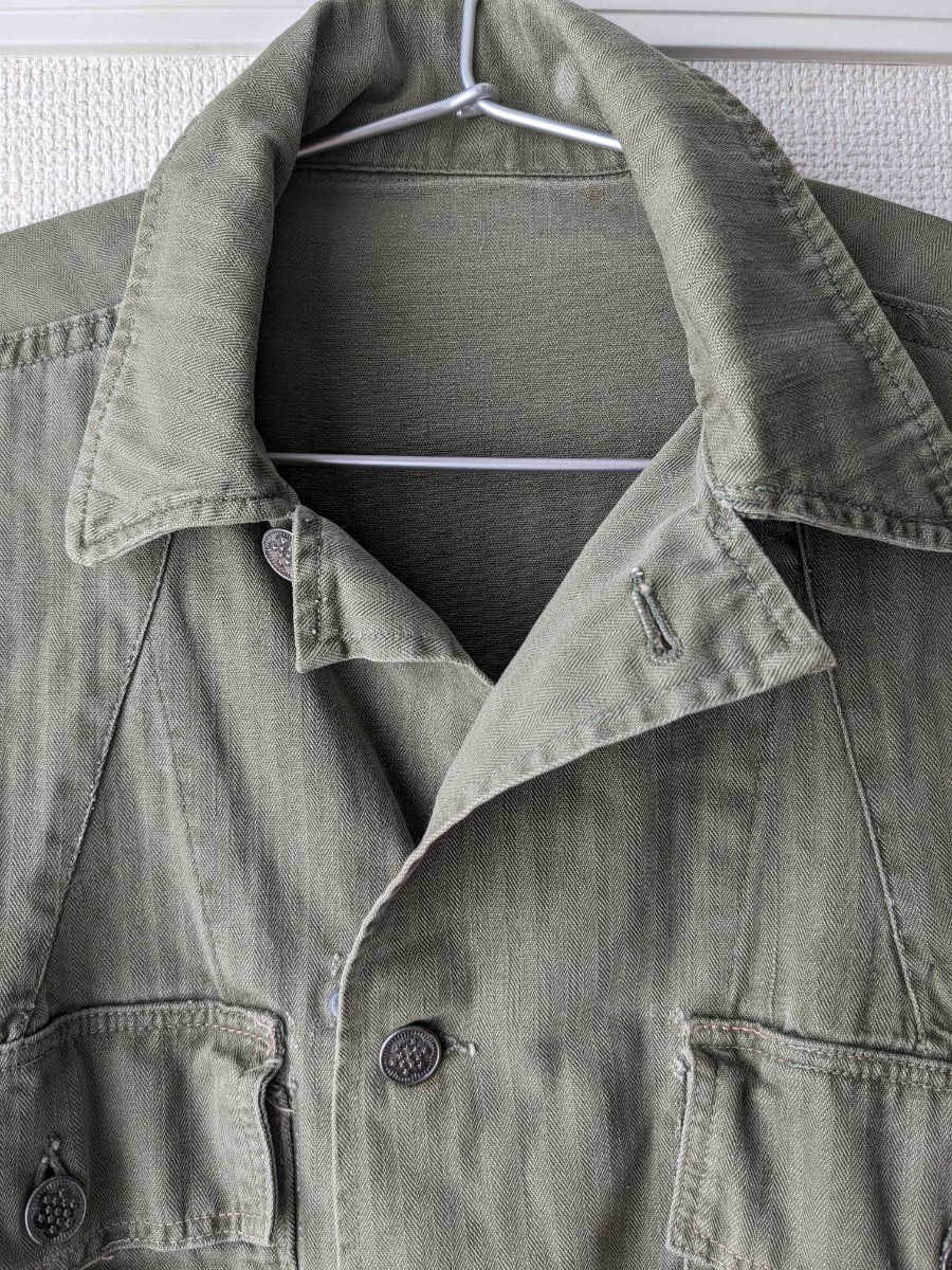 vintage 40's 13スター HBT M43 US ARMY US NAVY ジャケット カーキ ヘリンボーン ヴィンテージ 40年代