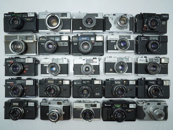 ★レンジファインダーなど★Konica/minolta/FUJICA/YASHICA/PETRI/ 等 計:25台まとめ【ジャンク品】28425