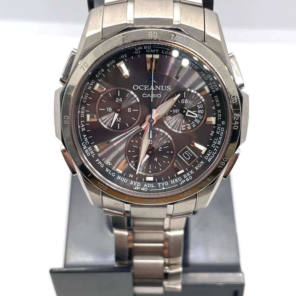 【1スタ】カシオ オシアナス OCW-S1000J-1AJF 電波ソーラー マルチバンド5 マンタ チタンバンド 稼働 CASIO OCEANUS あまりゴマ2 #ON017