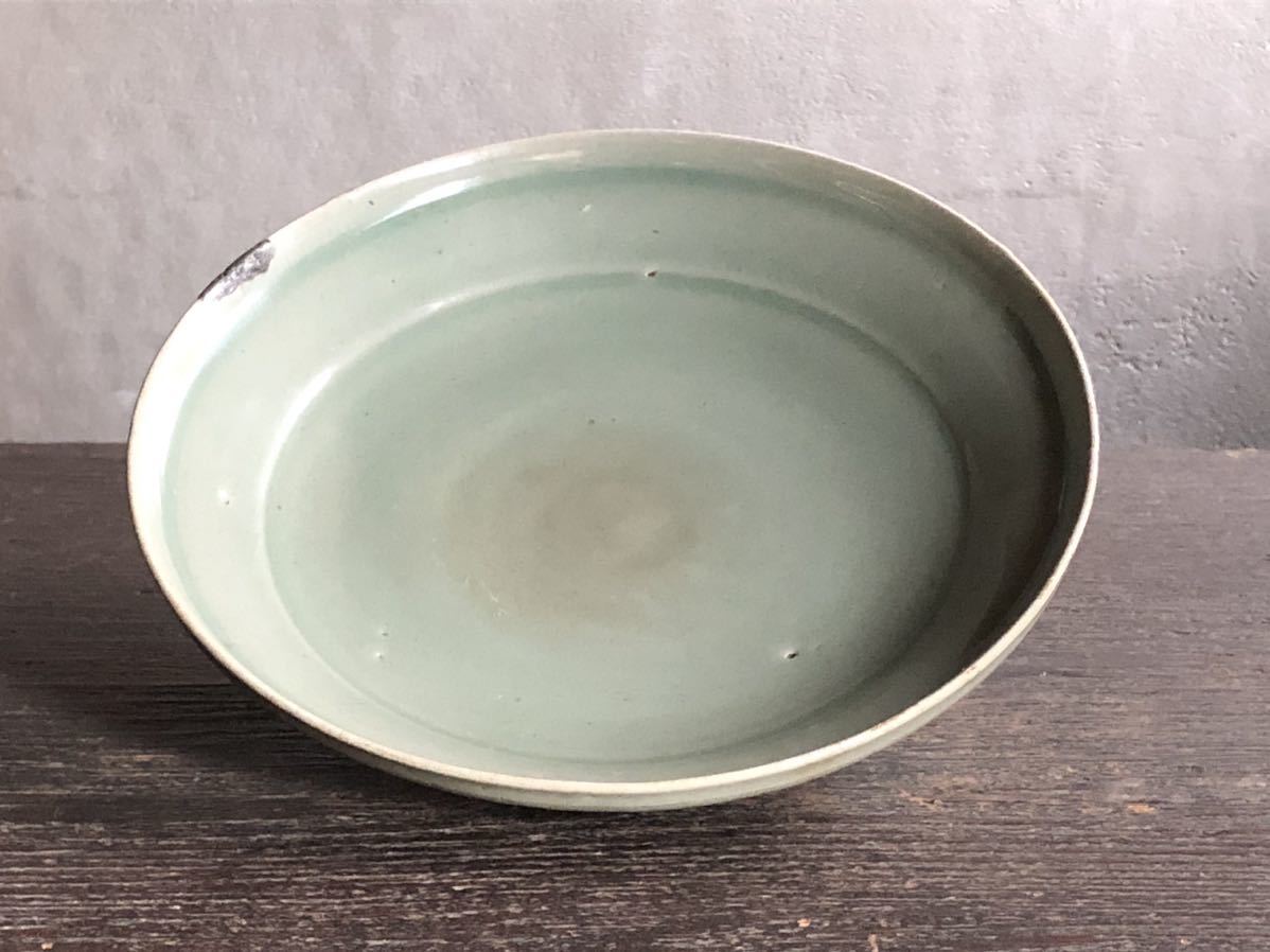 高麗青磁 皿 ・ 皿 高麗青磁 | 23cm 骨董品 陶器