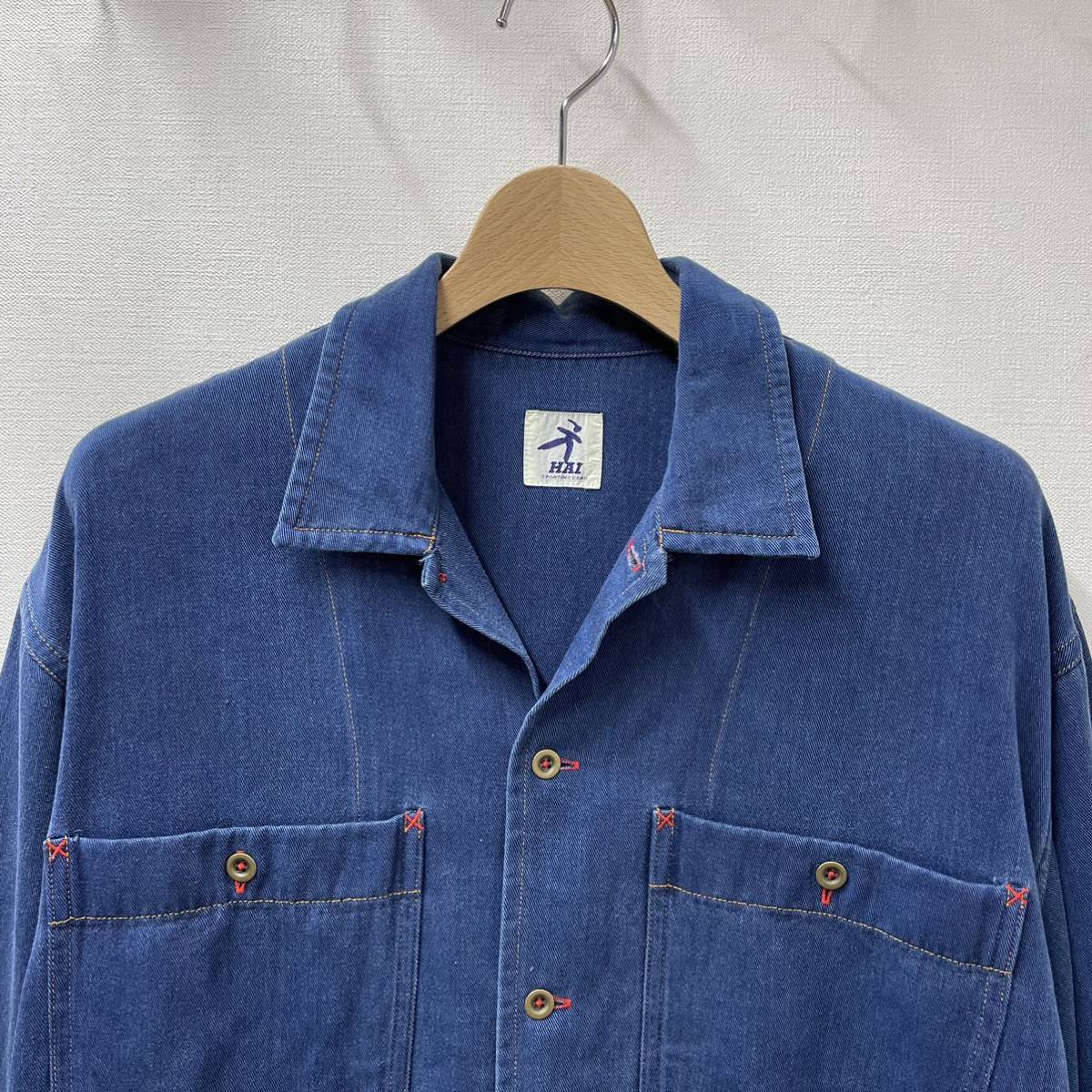 80s HAI SPORTING GEAR ビンテージ ハイスポーツ レーヨンシャツ 