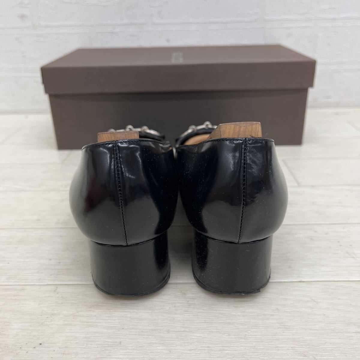 1154◎ イタリア製 GUCCI グッチ 靴 シューズ パンプス ビット ヒール