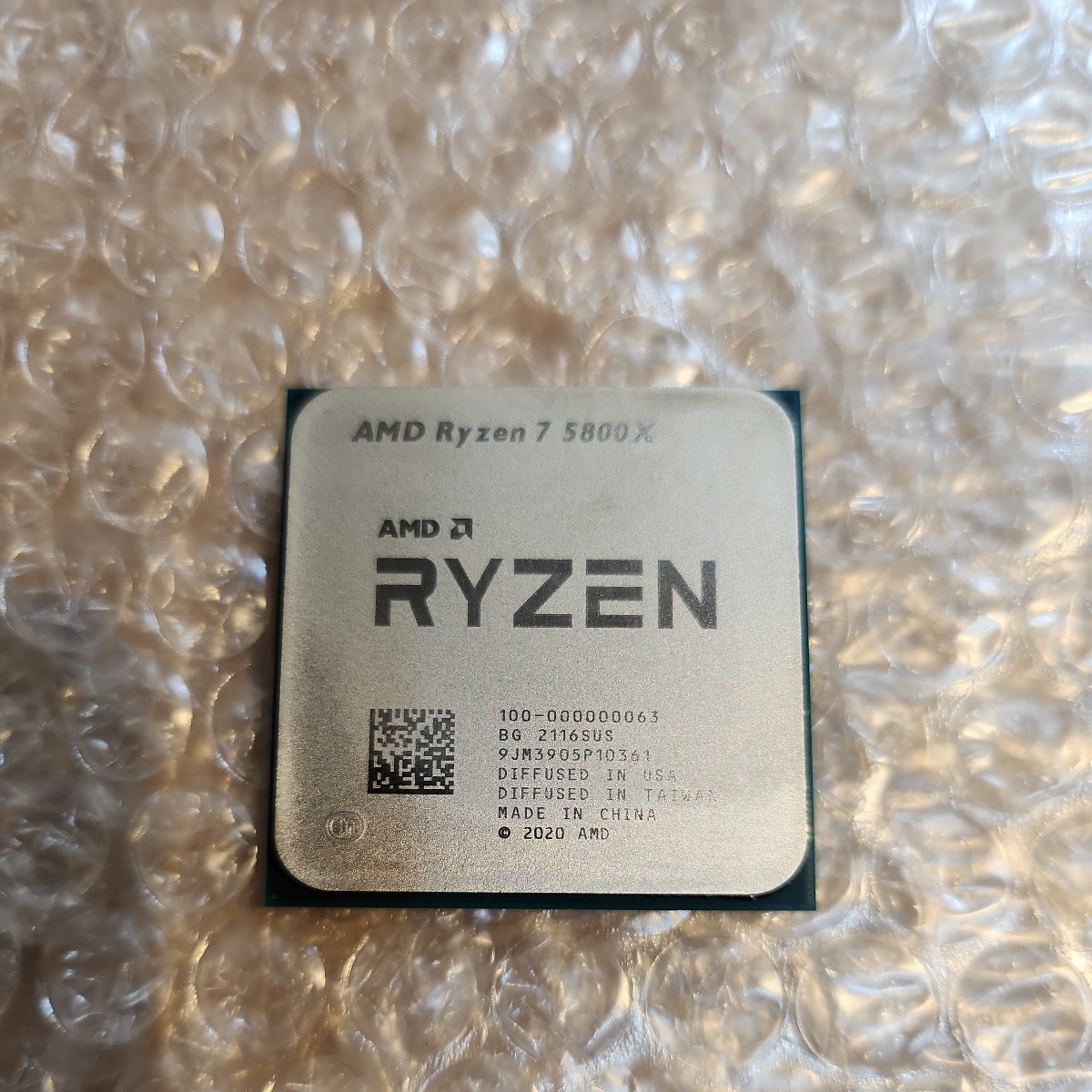 5800X AMD 0 Ryzen 箱あり CPU Ryzen7 動作確認済み パソコン工房 