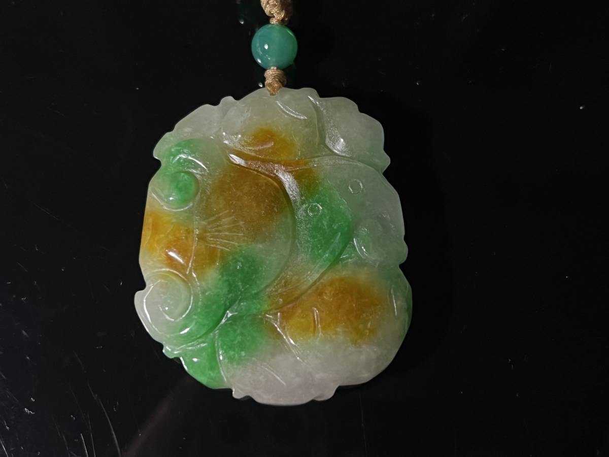 中国古玩 清時代 瑞獣彫刻 翡翠牌 瑪瑙 琥珀 極細工毛彫 和田玉原石