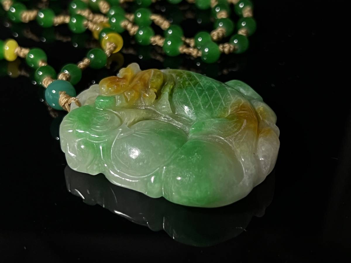 中国古玩 清時代 瑞獣彫刻 翡翠牌 瑪瑙 琥珀 極細工毛彫 和田玉原石