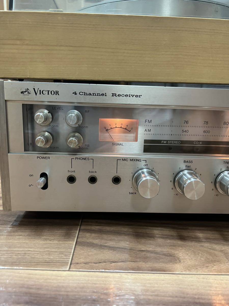 Victor　ビクター 4 Ch レシーバー　GX-9 LED仕様　動作確認品 Victor ビクター 4チャンネルレシーバー 4Channel Receiver GX-9 音響