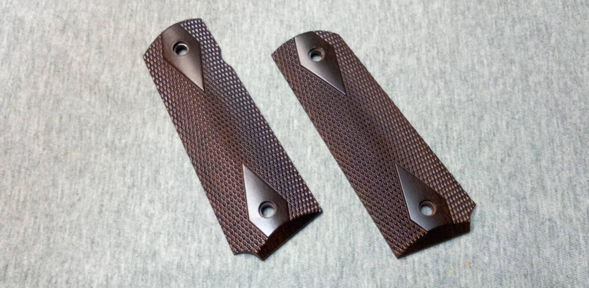 《珍品》WA　コルトM1911　U.S.ARMY　金属グリップパネル　SCW/Ver.1　ロイヤルブルーモデル