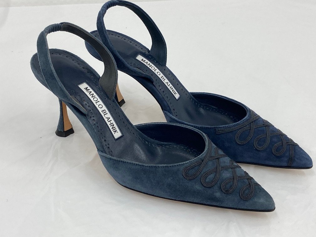 極美品 MANOLO BLAHNIK スエードパンプス 36.5 極美品MANOLO BLAHNIK マノロ・ブラニク MANOLO BLAHNIK パンプス
