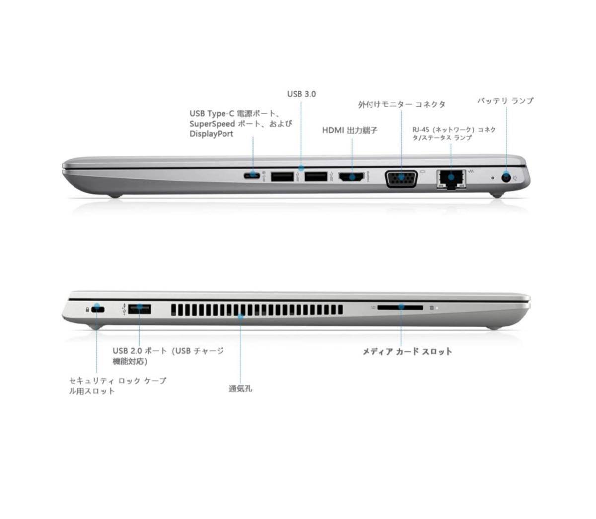 【1円スタート★】高スペックHP ProBook/ 高速第8世代i5/ M.2/ 750GB SSD/メモリ16GB /バッテリー新品/ Windows 11 pro / オフィス2019付き
