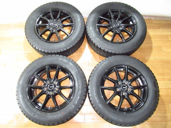 195/65R15スタッドレスタイヤ 15インチ アルミ付き4本セット プリウス 
