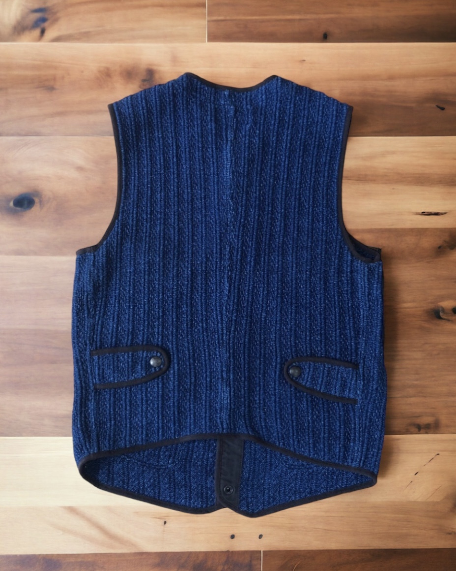 ☆極美品☆ RRL INDIGO DYED SNAPFRONT VEST ダブルアールエル 