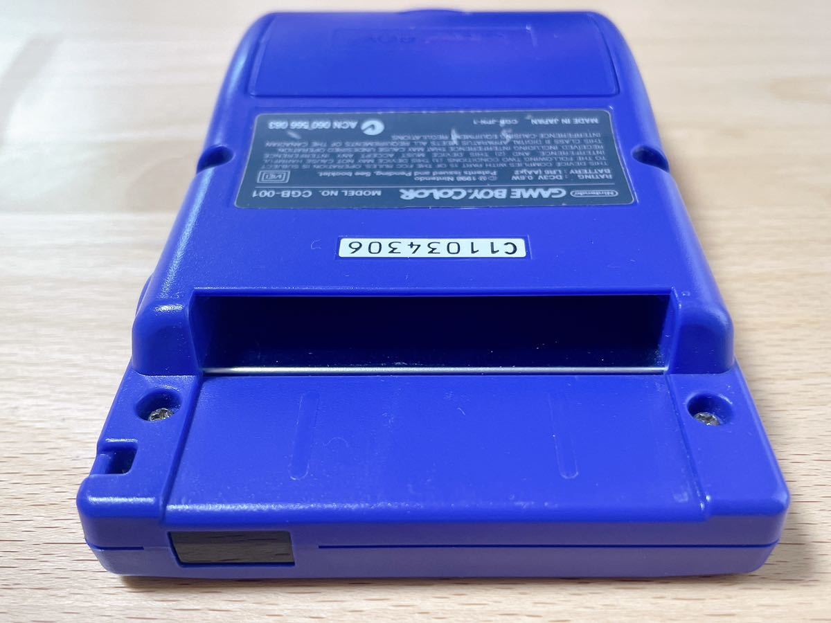 美品 GBC 本体 パープル 動作確認済み ゲームボーイカラー 外箱 説明書
