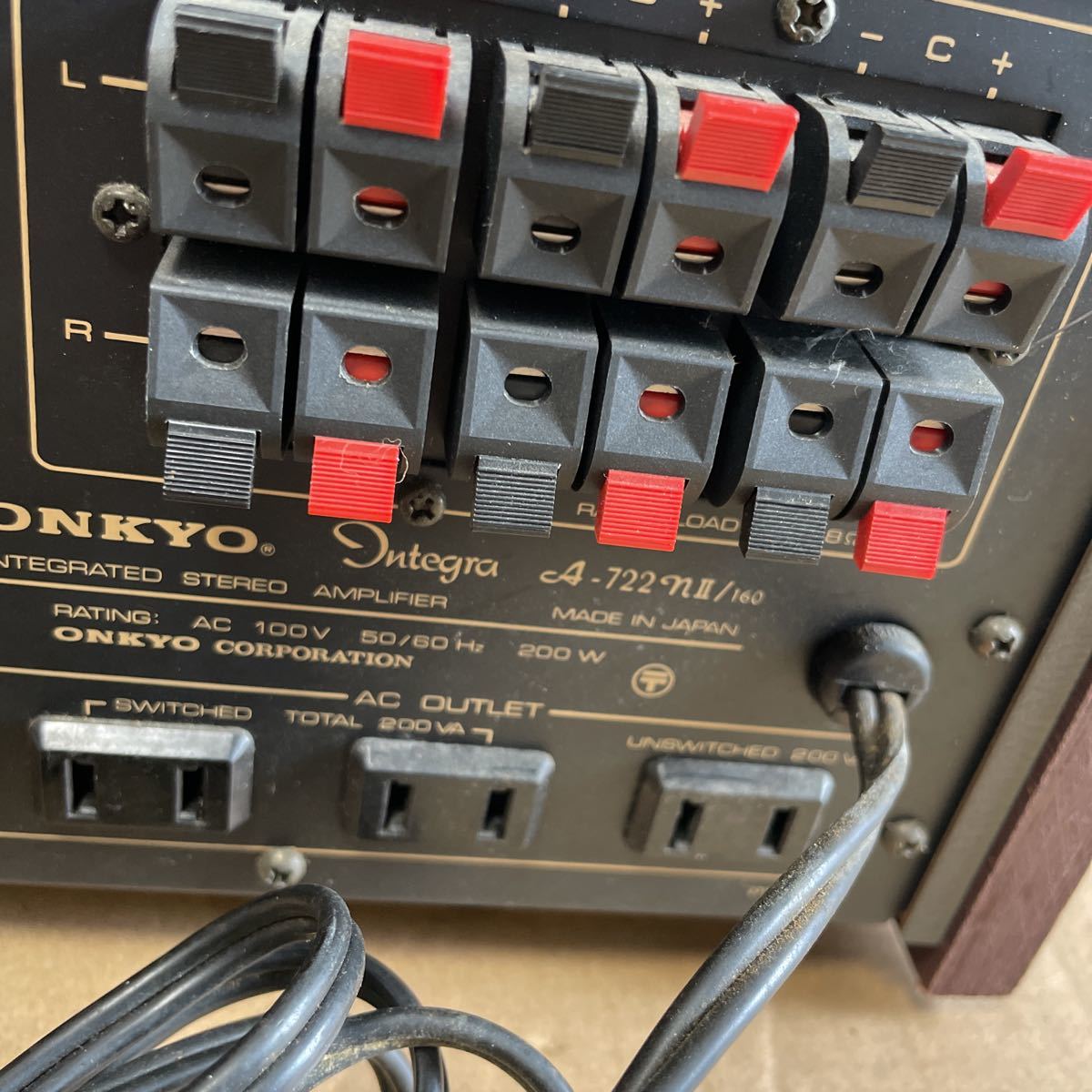 新作入荷 (A-18)ONKYO Integra A-722nII/160 プリメインアンプ