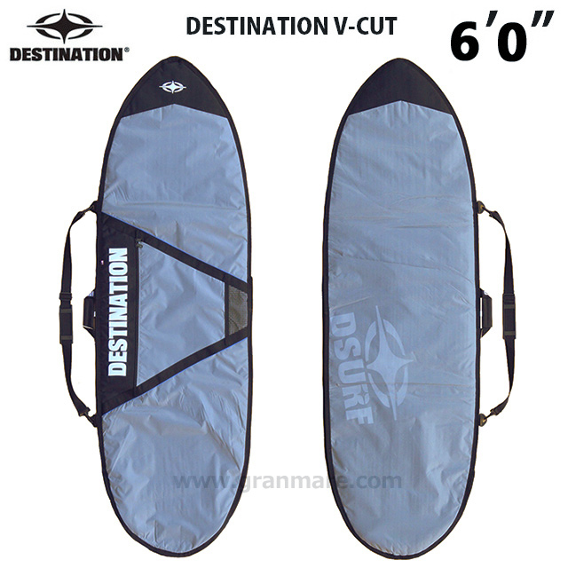 【新品・未使用】DESTINATION DAY BAG SHORTBOARD V-CUT 6’0 グレー ハードケース/デイバッグ/ショートボード/デスティネーション