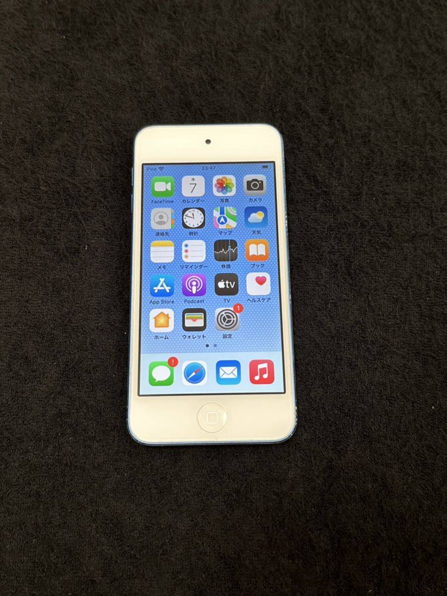 iPod touch 第7世代 128GB ブルー iPod touch 128GB M000の通販 超美品