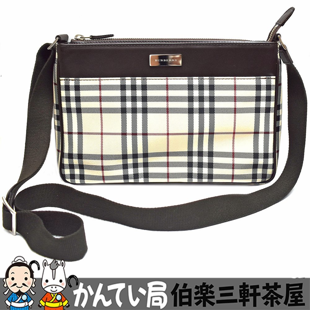 BURBERRY【バーバリー】ショルダーバッグ チェック柄 レディース【中古 