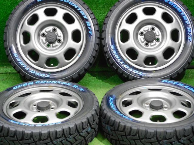 新品タイヤ ホワイトレター】スズキ ハスラー純正 15インチ 4.5J+45
