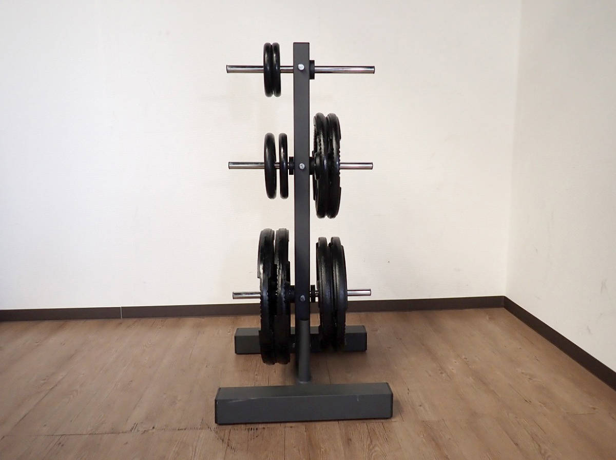 中古 バーベルプレート iROTEC アイロテック ダンベル 20kg×2枚 15kg×2