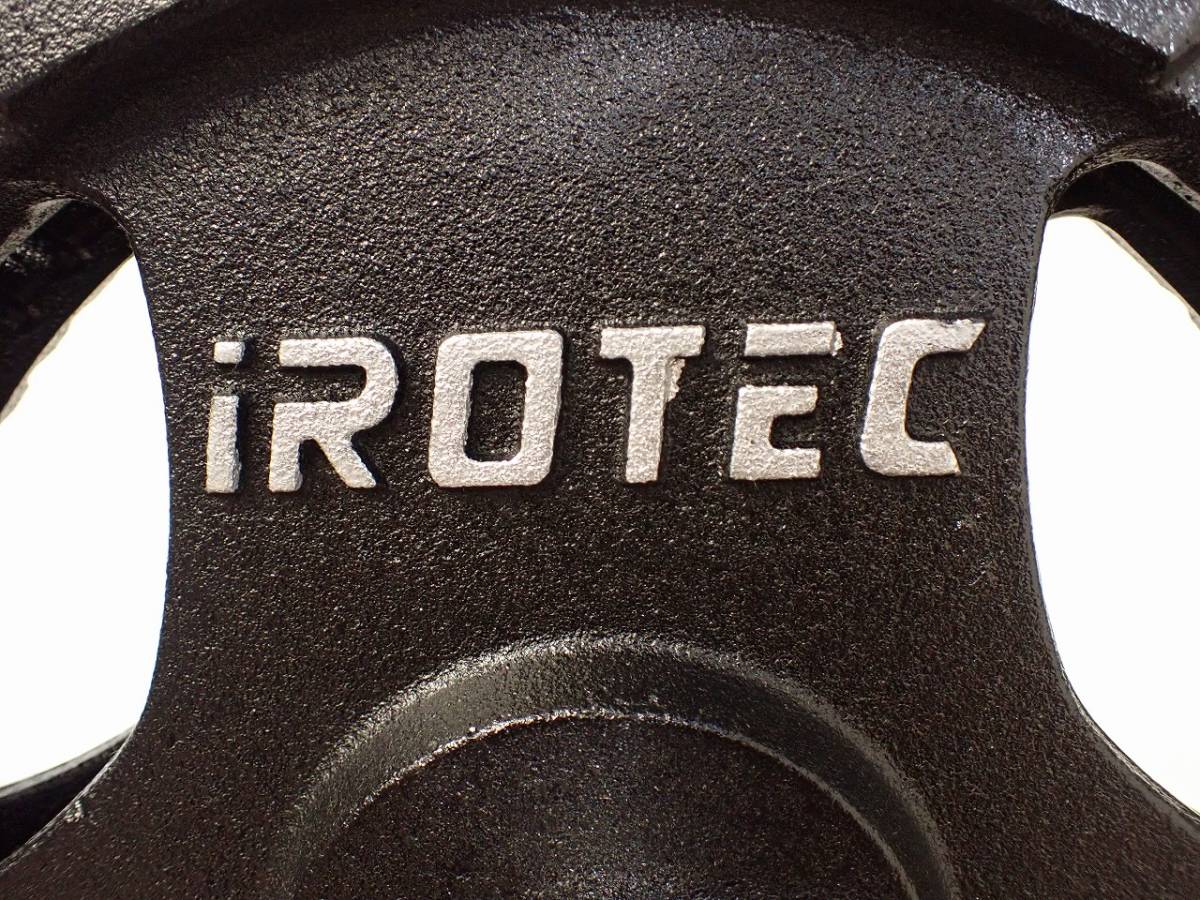中古 バーベルプレート iROTEC アイロテック ダンベル 20kg×2枚 15kg×2