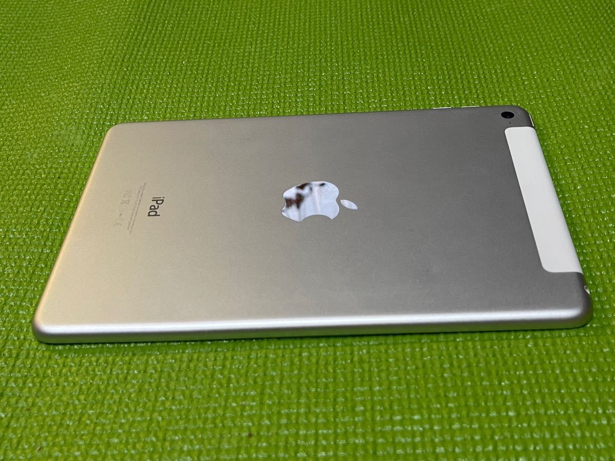 iPad mini 4 128GB Cellular セルラー＋Wi-Fi シルバー SIMロック解除 