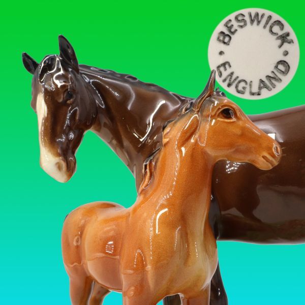 a*g様 置物：【Beswick】競走馬 無名（陶製フィギュリン） a*g様 置物