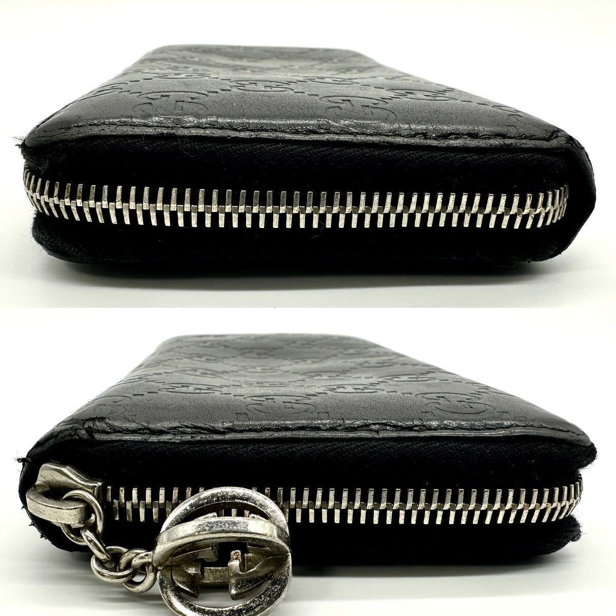 極美品】グッチ GUCCI シマ GG 財布 長財布 ジッピーウォレット wallet 