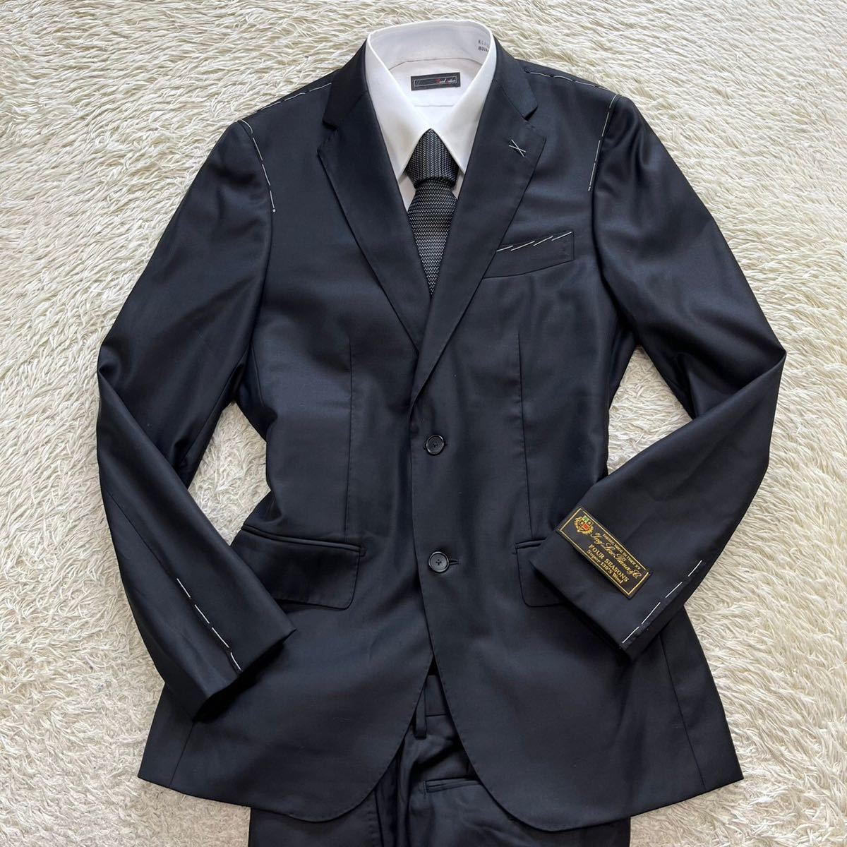 未使用級】シップス ロロピアーナ SHIPS Loro Piana Super130's スーツ