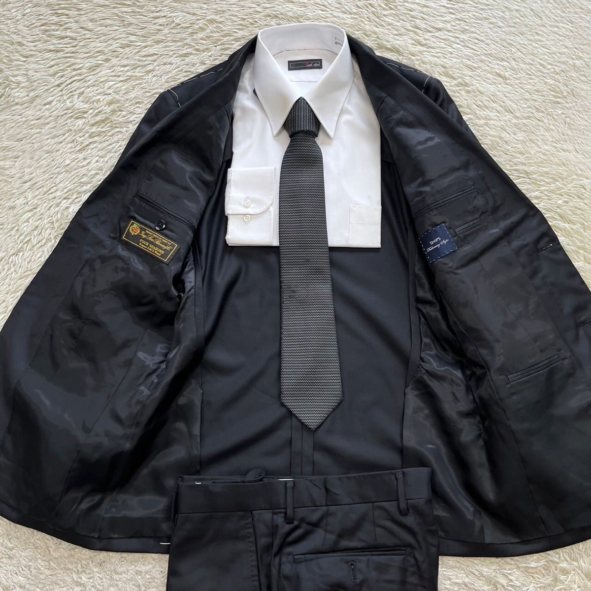 未使用級】シップス ロロピアーナ SHIPS Loro Piana Super130's スーツ
