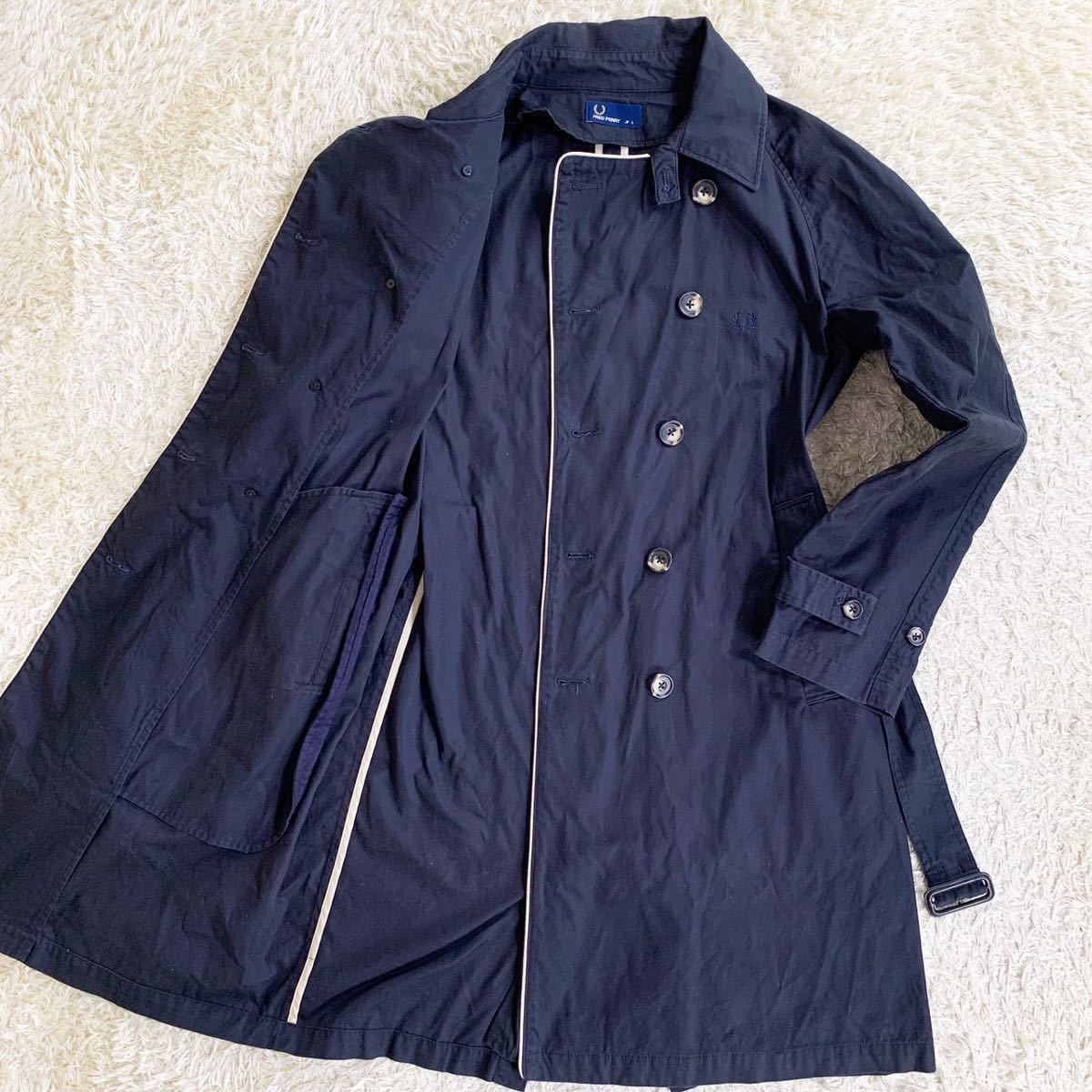 フレッドペリー『美品 超稀少 Lサイズ』FRED PERRY トレンチコート 