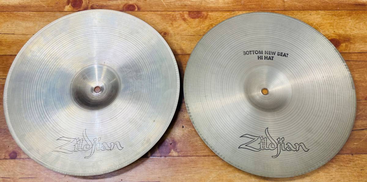 Zildjian Bottom Heavy Beat 白抜き　ビンテージ　2枚 Zildjian Bottom Heavy Beat 白抜き ビンテージ 2枚 Zildjian Bottom