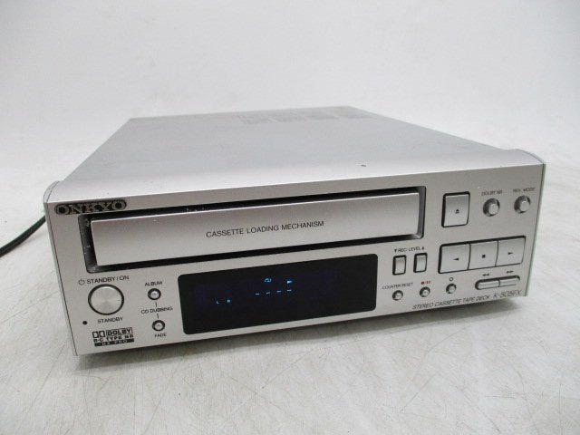 ONKYO カセットデッキ K-505FX 中古 Q0101 - ONKYO K-505FX Silver