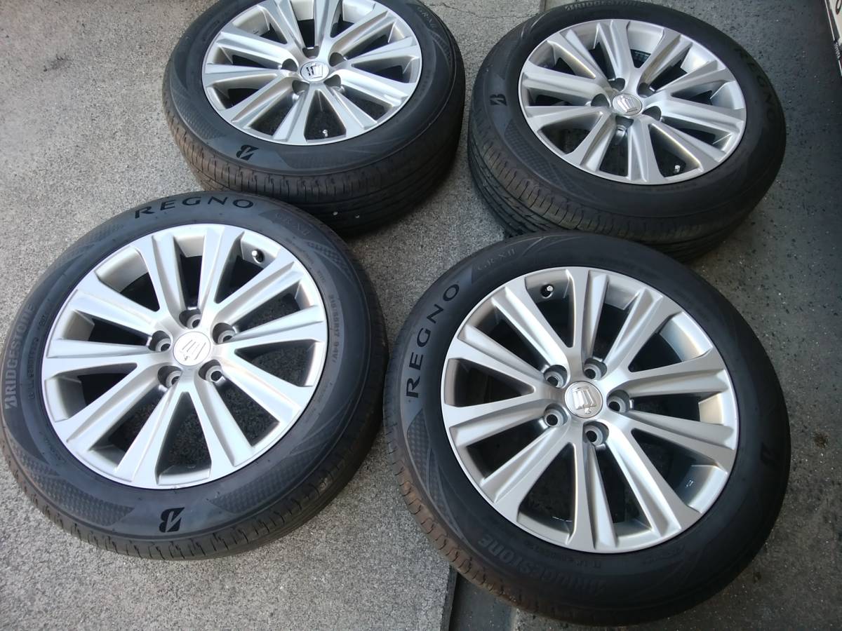 18インチ 9.5J 深リム ホイール 2本セット ① 新S管理73146 bB外し】希少☆WORK Equip 深リム 15インチ タイヤ付