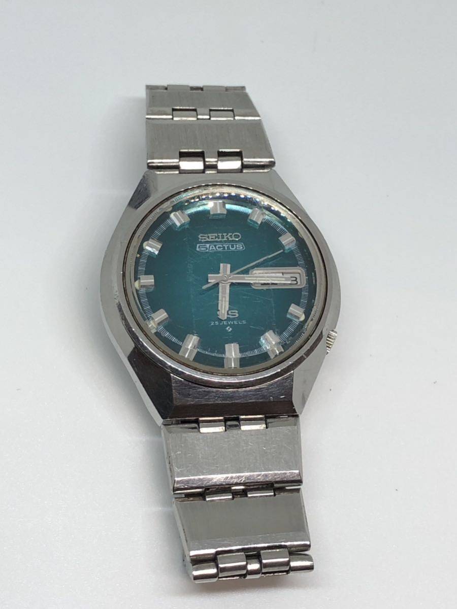 6610 送料無料 SEIKOセイコー 5ACTUS 6106-7690 自動巻き 腕時計 カットガラス