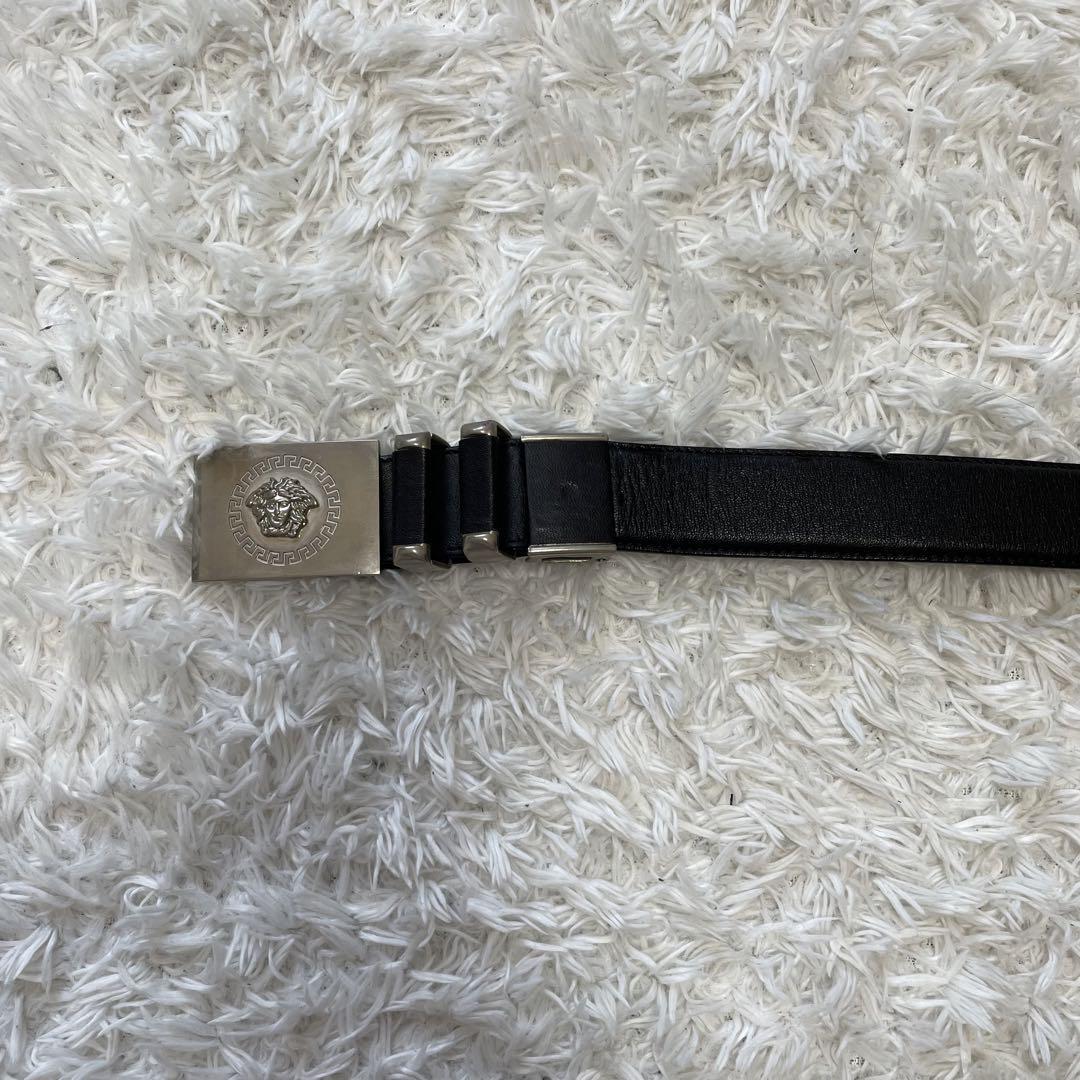 美品ジャンニヴェルサーチ Gianni Versace ベルト メデューサ グレカ 