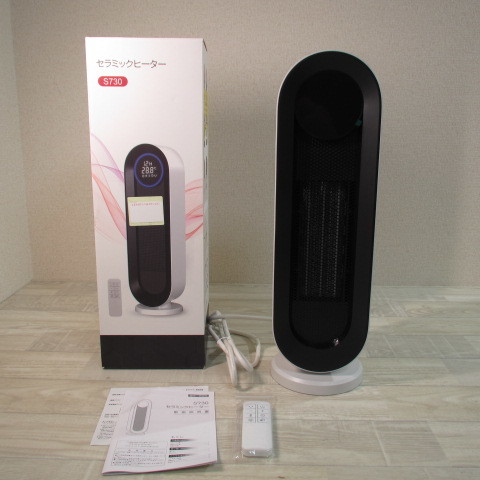 8349PS23【未使用】セラミックヒーター 電気ストーブ 暖房器具 100°自動首振り 電気ヒーター セラミックファンヒーター 800W/1200W