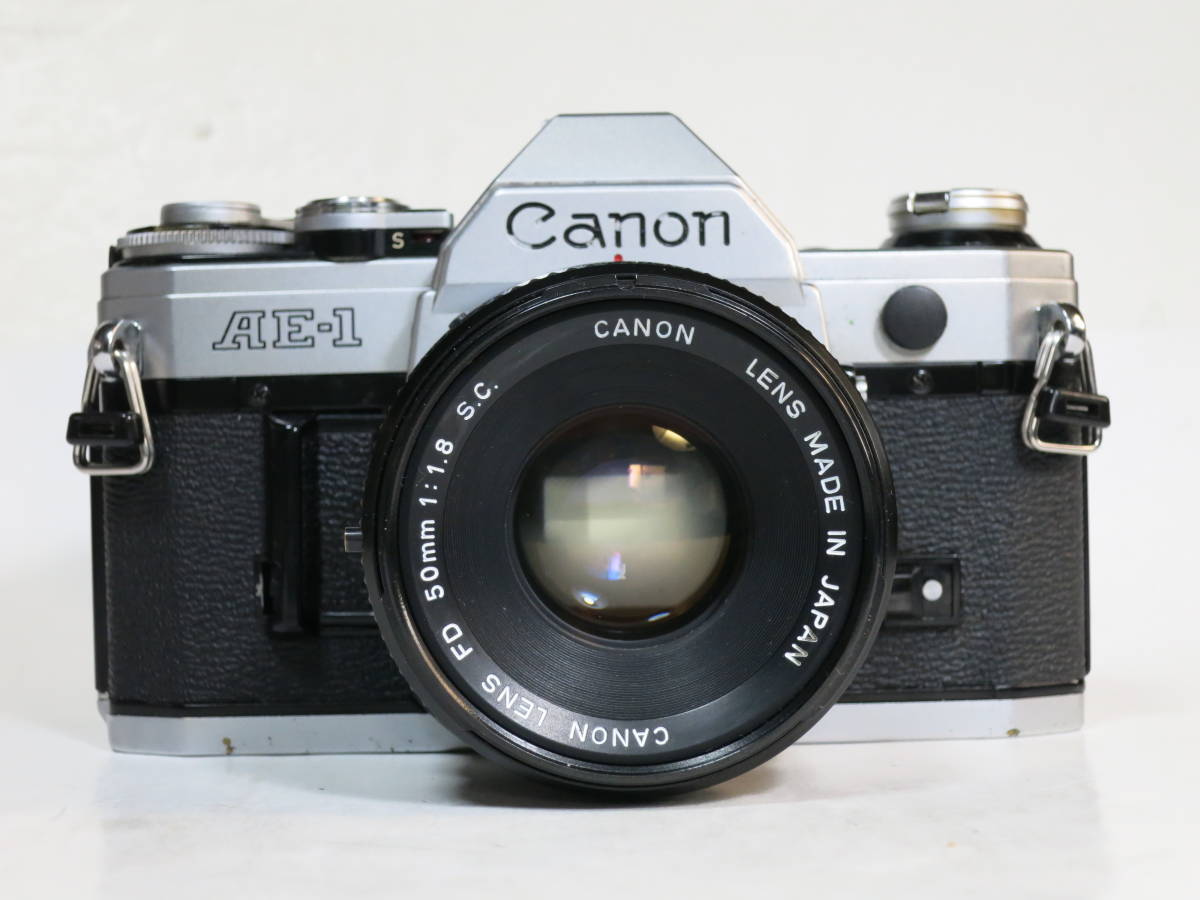 CA-144]【 canon AE-1. FD 1.8 /50 S.C. 】 ” SILVER ” Canon AE-1